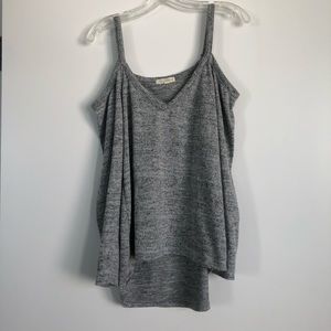 Open shoulder long sleeve top